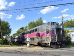 Rotem Bilevel Cab Car # 1808 trailing on MBTA Train # 217 as it heads up the Wildcat before joining the Haverhill Line trackage